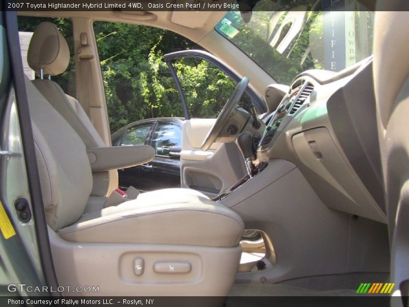 Oasis Green Pearl / Ivory Beige 2007 Toyota Highlander Hybrid Limited 4WD