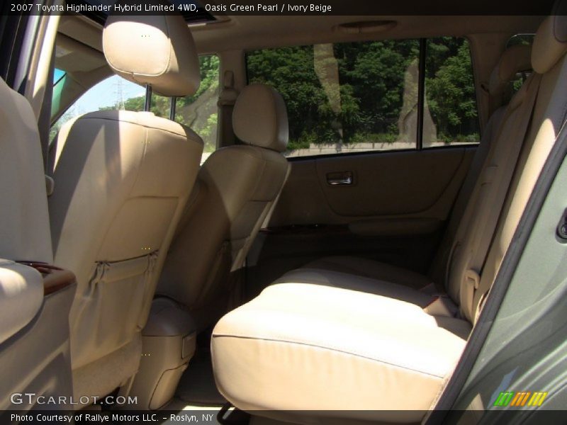Oasis Green Pearl / Ivory Beige 2007 Toyota Highlander Hybrid Limited 4WD