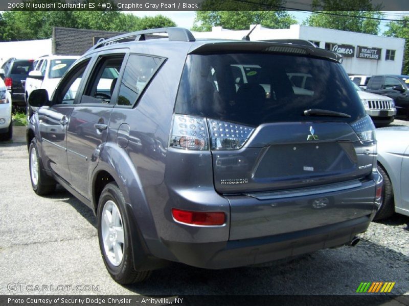Graphite Gray Pearl / Black 2008 Mitsubishi Outlander ES 4WD