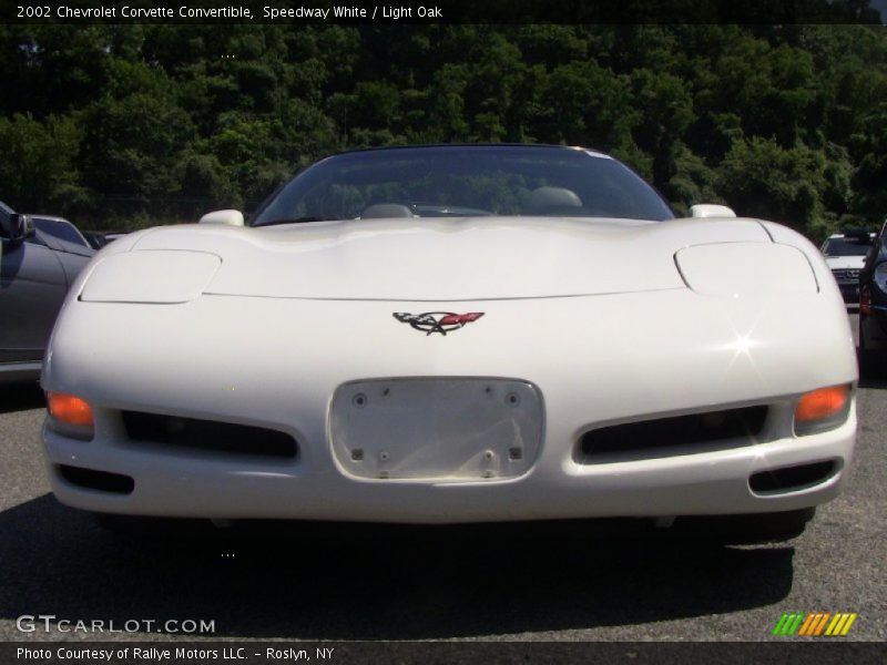 Speedway White / Light Oak 2002 Chevrolet Corvette Convertible
