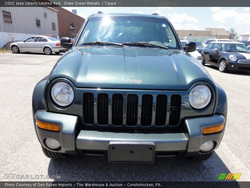 Shale Green Metallic / Taupe 2002 Jeep Liberty Limited 4x4