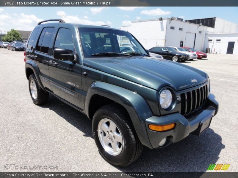 Shale Green Metallic / Taupe 2002 Jeep Liberty Limited 4x4
