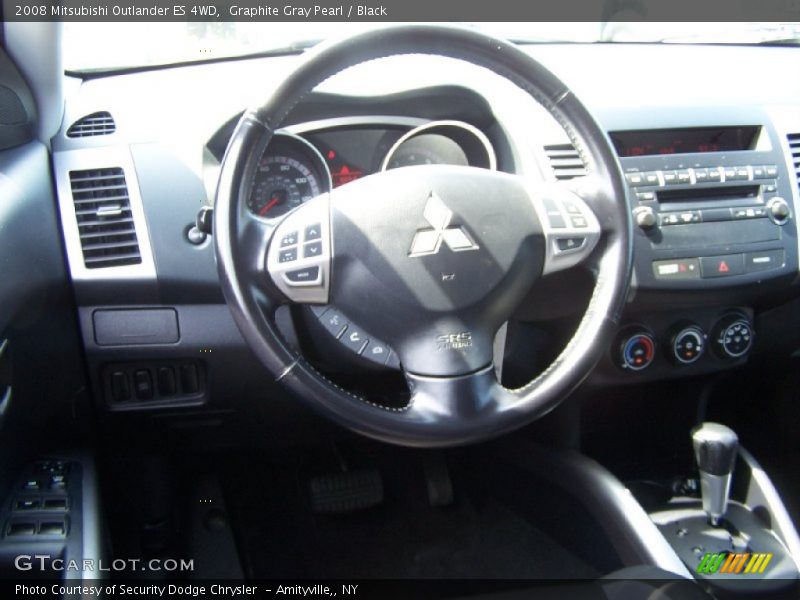 Graphite Gray Pearl / Black 2008 Mitsubishi Outlander ES 4WD