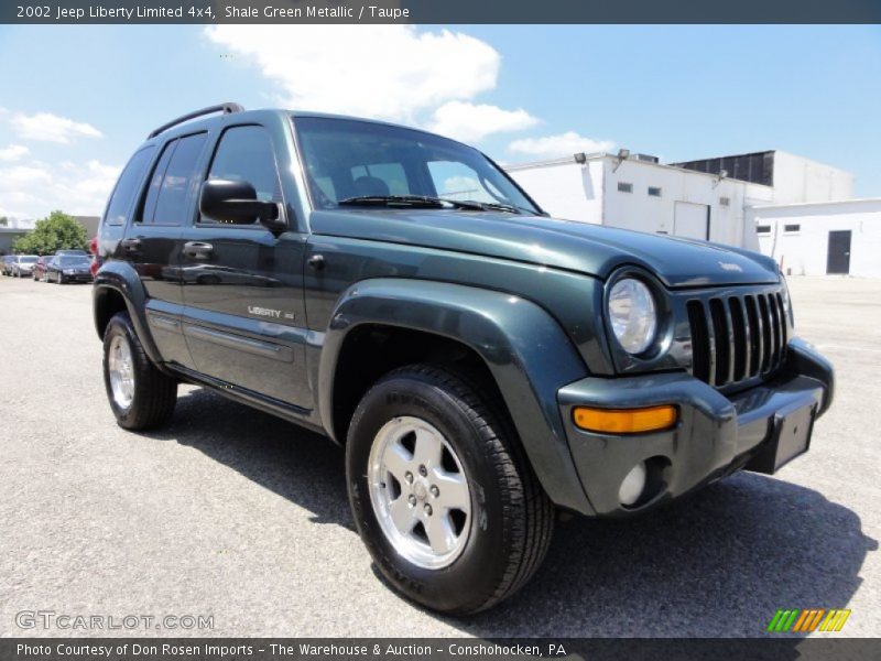 Shale Green Metallic / Taupe 2002 Jeep Liberty Limited 4x4