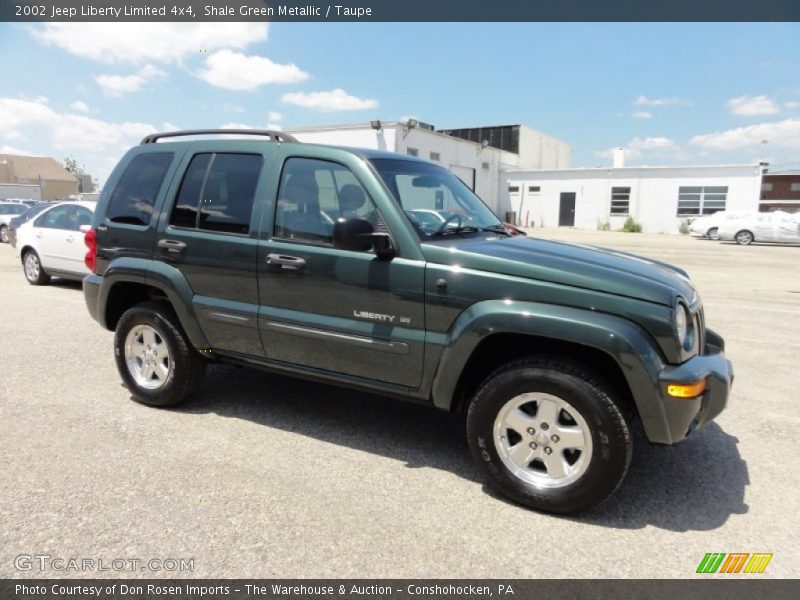 Shale Green Metallic / Taupe 2002 Jeep Liberty Limited 4x4