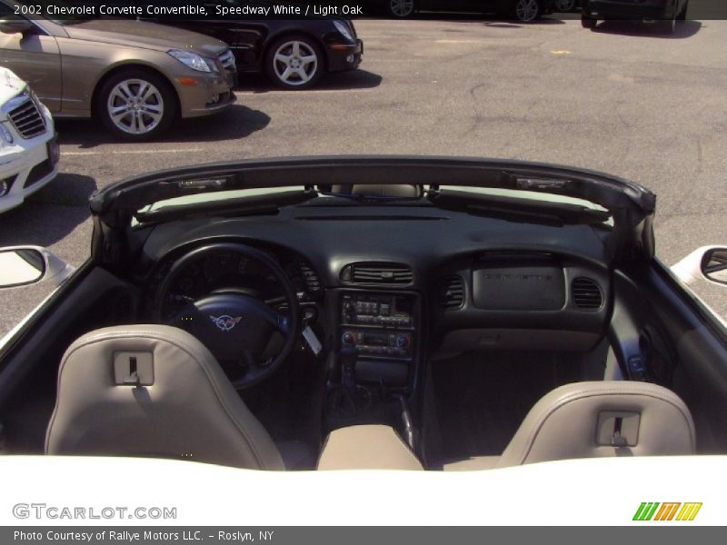 Speedway White / Light Oak 2002 Chevrolet Corvette Convertible