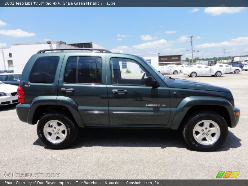 Shale Green Metallic / Taupe 2002 Jeep Liberty Limited 4x4