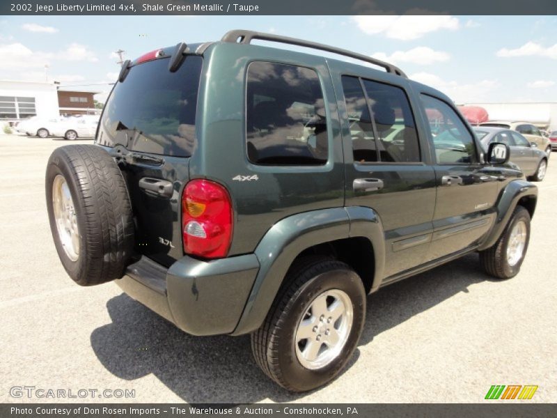 Shale Green Metallic / Taupe 2002 Jeep Liberty Limited 4x4