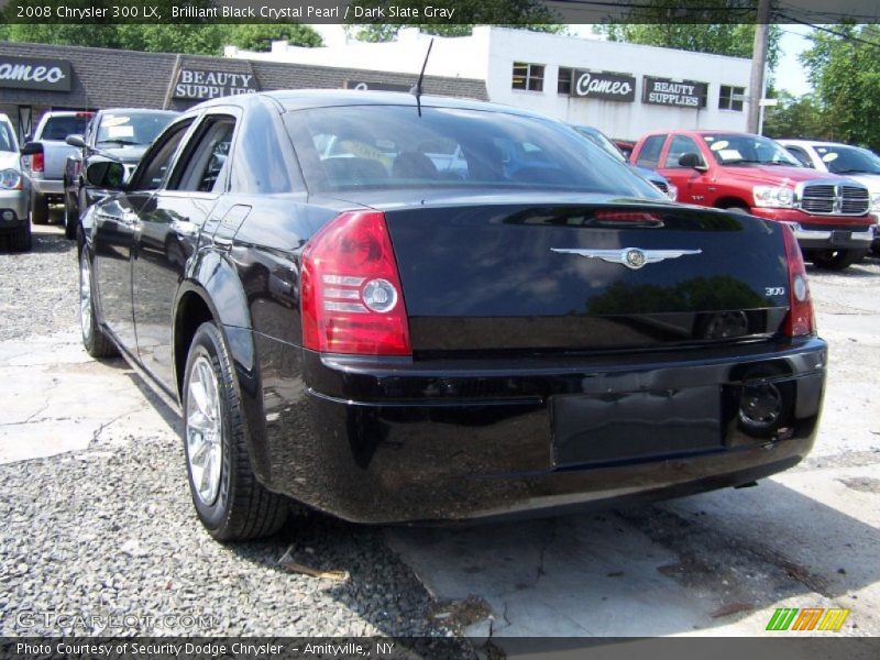 Brilliant Black Crystal Pearl / Dark Slate Gray 2008 Chrysler 300 LX