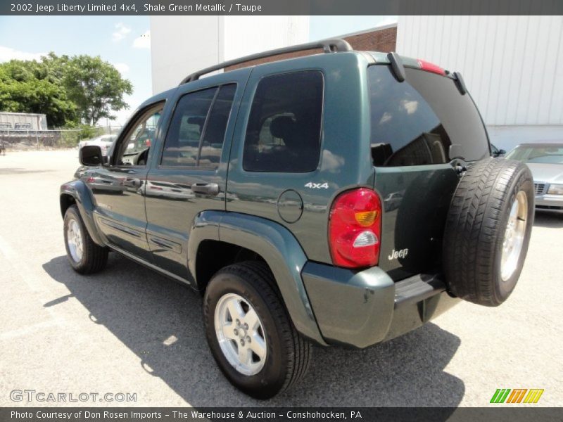 Shale Green Metallic / Taupe 2002 Jeep Liberty Limited 4x4