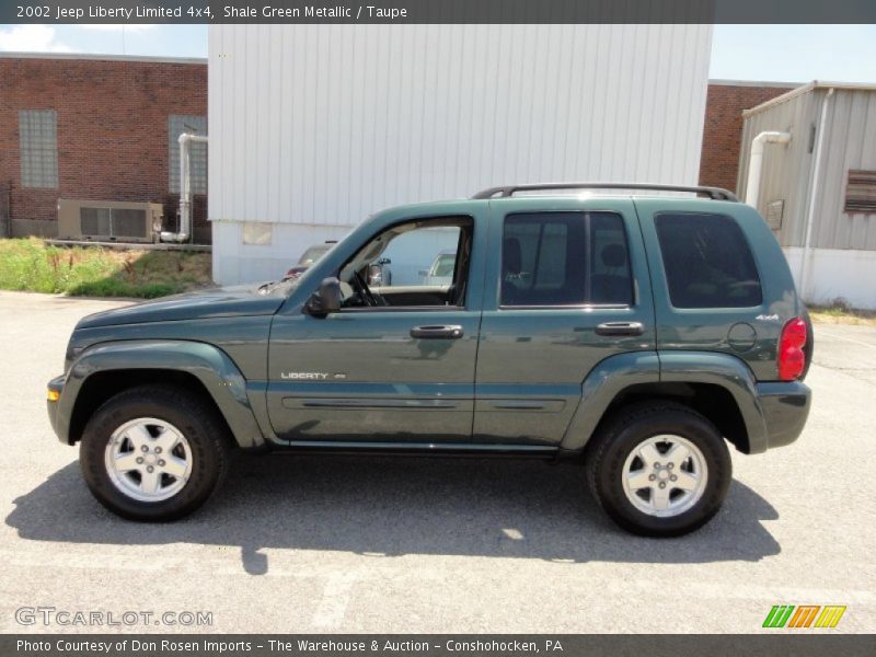 Shale Green Metallic / Taupe 2002 Jeep Liberty Limited 4x4