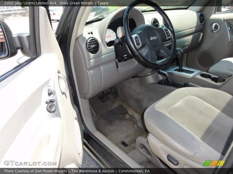 Shale Green Metallic / Taupe 2002 Jeep Liberty Limited 4x4