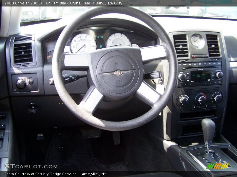 Brilliant Black Crystal Pearl / Dark Slate Gray 2008 Chrysler 300 LX
