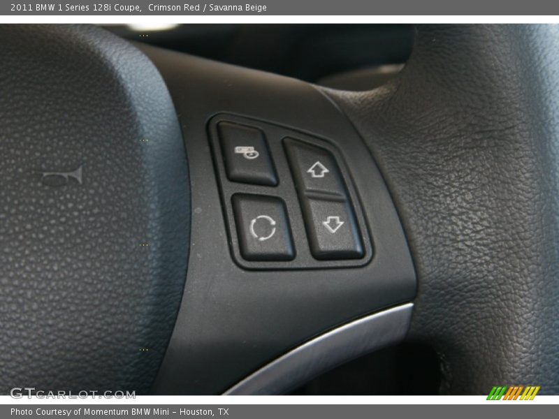 Crimson Red / Savanna Beige 2011 BMW 1 Series 128i Coupe