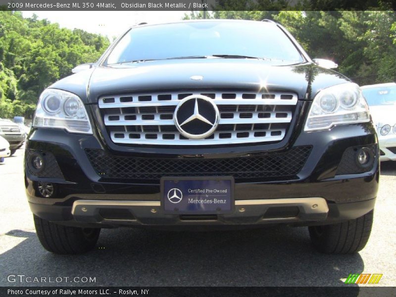 Obsidian Black Metallic / Black 2009 Mercedes-Benz ML 350 4Matic