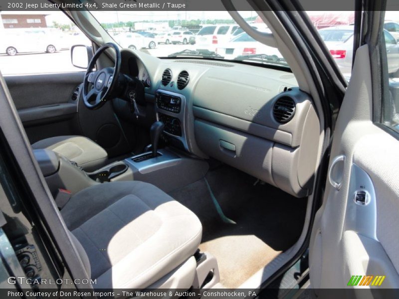 Shale Green Metallic / Taupe 2002 Jeep Liberty Limited 4x4