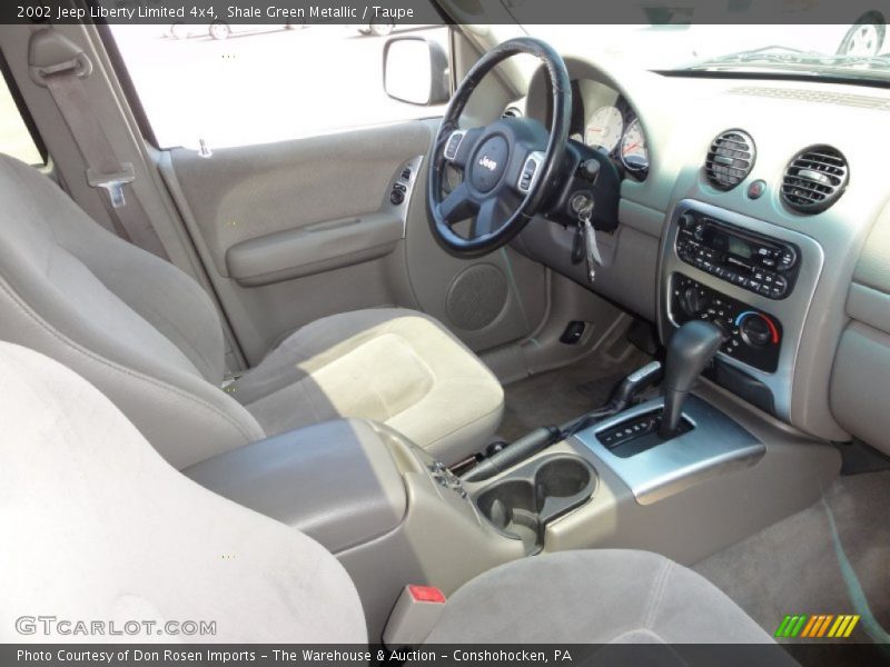 Shale Green Metallic / Taupe 2002 Jeep Liberty Limited 4x4