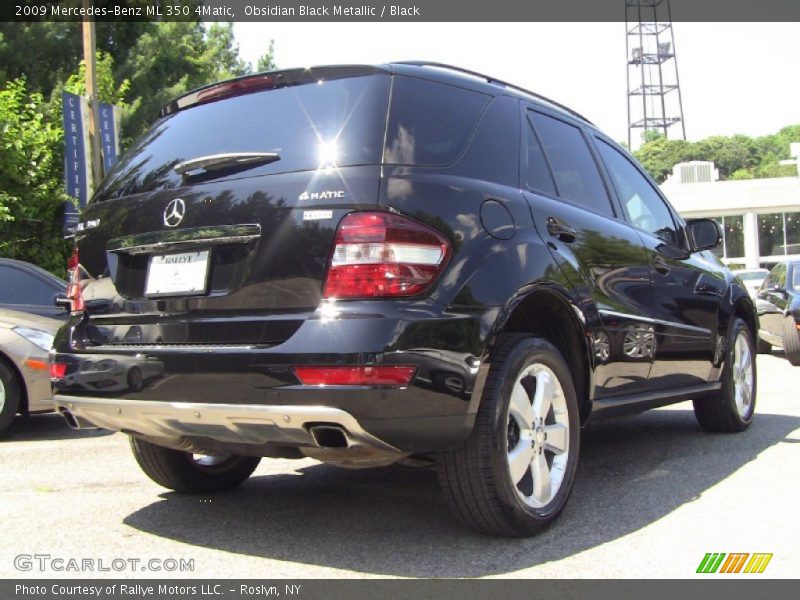 Obsidian Black Metallic / Black 2009 Mercedes-Benz ML 350 4Matic