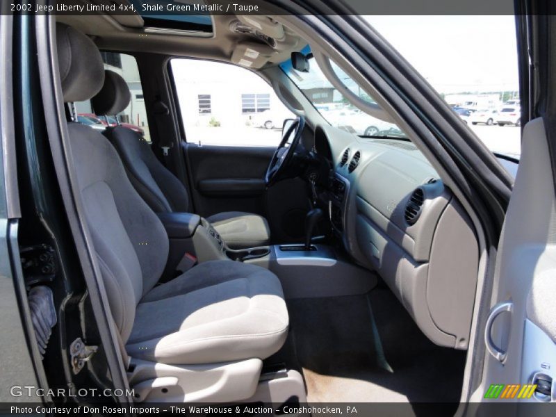 Shale Green Metallic / Taupe 2002 Jeep Liberty Limited 4x4