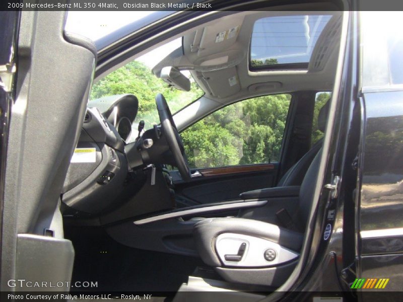 Obsidian Black Metallic / Black 2009 Mercedes-Benz ML 350 4Matic