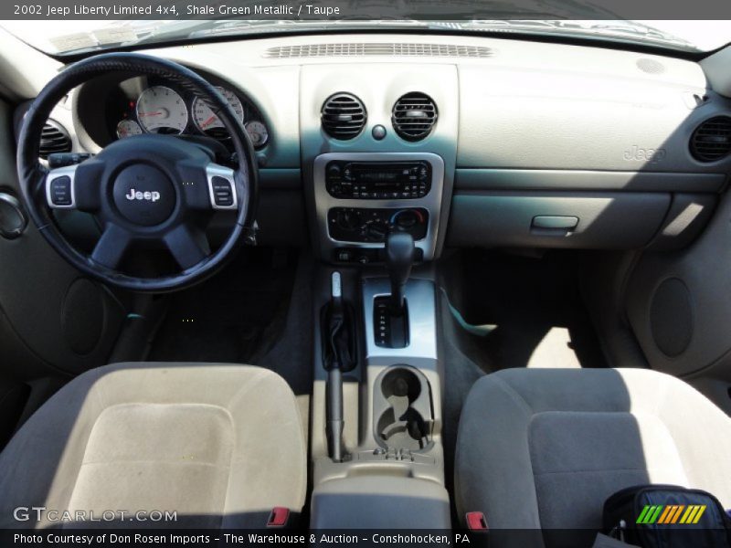 Shale Green Metallic / Taupe 2002 Jeep Liberty Limited 4x4