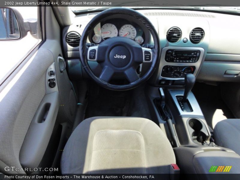Shale Green Metallic / Taupe 2002 Jeep Liberty Limited 4x4