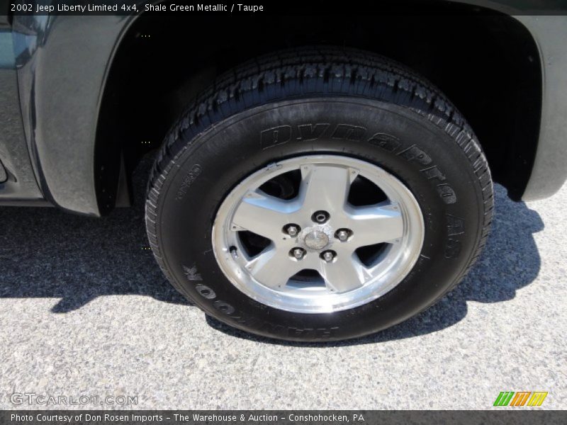 Shale Green Metallic / Taupe 2002 Jeep Liberty Limited 4x4