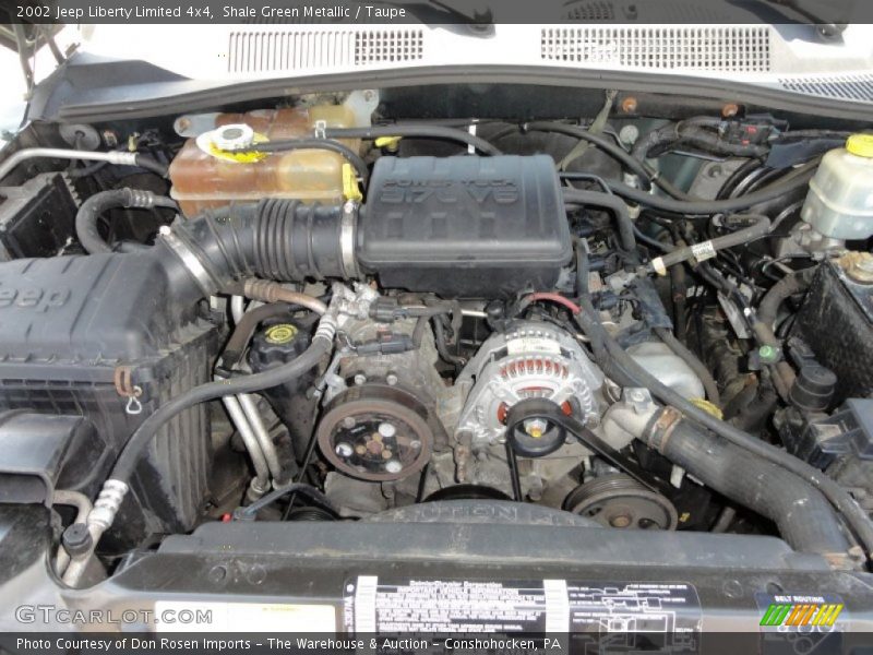 Shale Green Metallic / Taupe 2002 Jeep Liberty Limited 4x4
