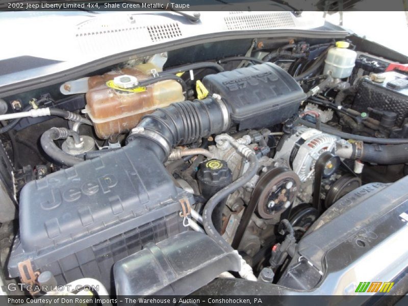 Shale Green Metallic / Taupe 2002 Jeep Liberty Limited 4x4