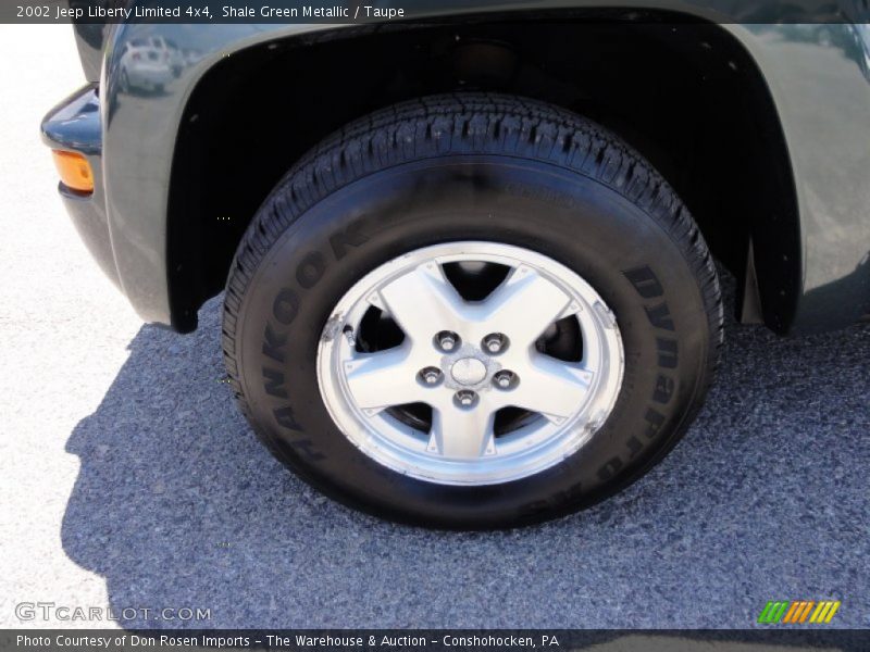 Shale Green Metallic / Taupe 2002 Jeep Liberty Limited 4x4
