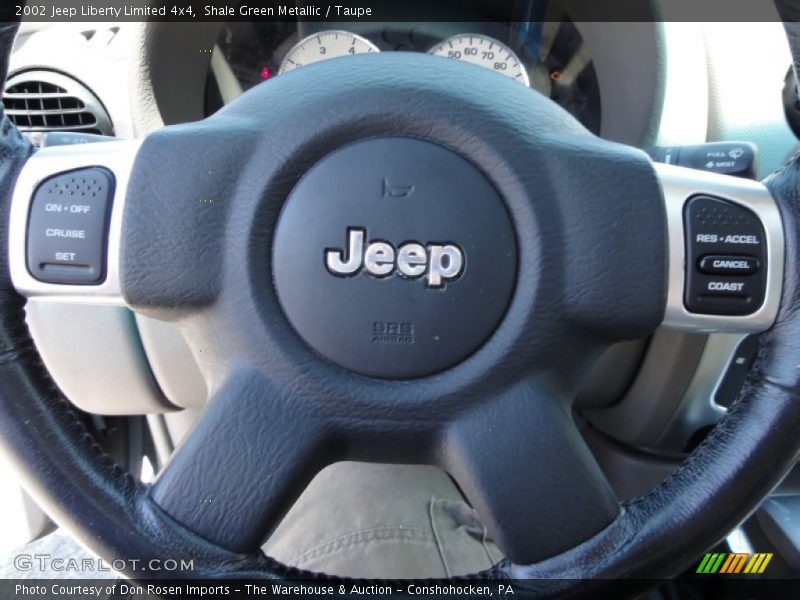 Shale Green Metallic / Taupe 2002 Jeep Liberty Limited 4x4