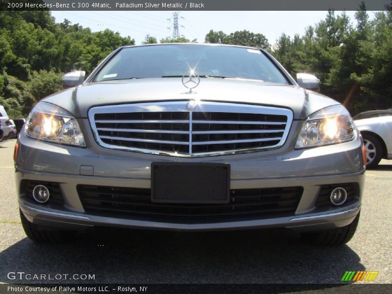 Palladium Silver Metallic / Black 2009 Mercedes-Benz C 300 4Matic