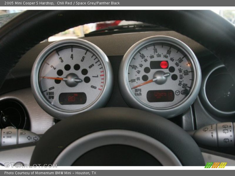 Chili Red / Space Grey/Panther Black 2005 Mini Cooper S Hardtop
