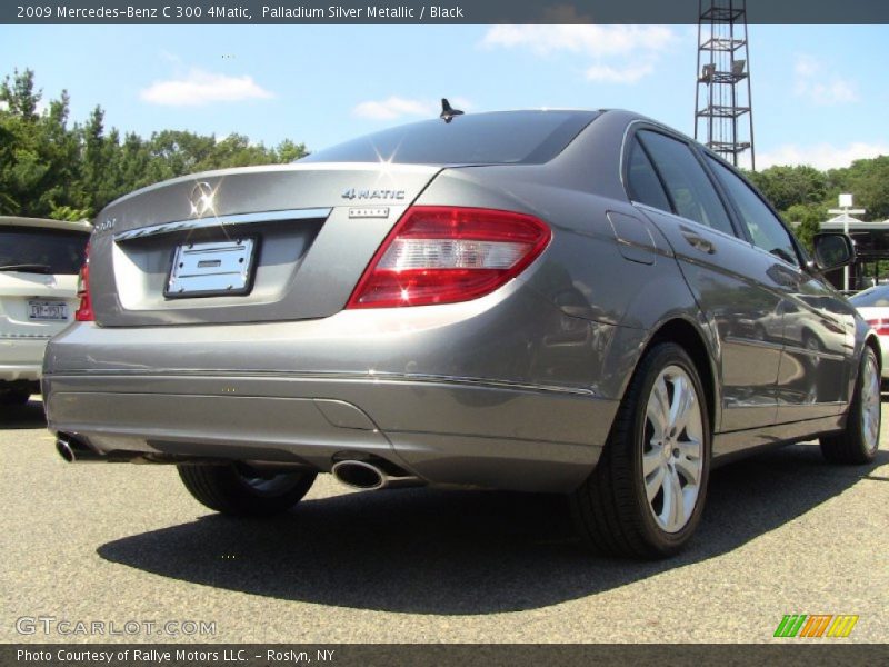 Palladium Silver Metallic / Black 2009 Mercedes-Benz C 300 4Matic