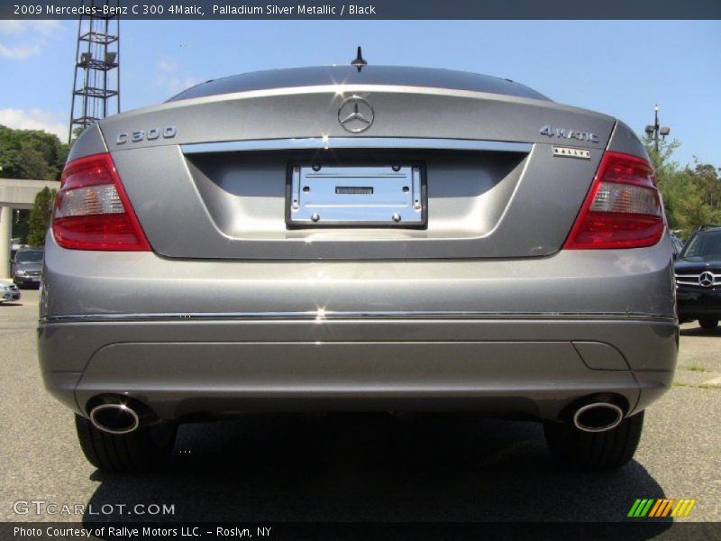 Palladium Silver Metallic / Black 2009 Mercedes-Benz C 300 4Matic