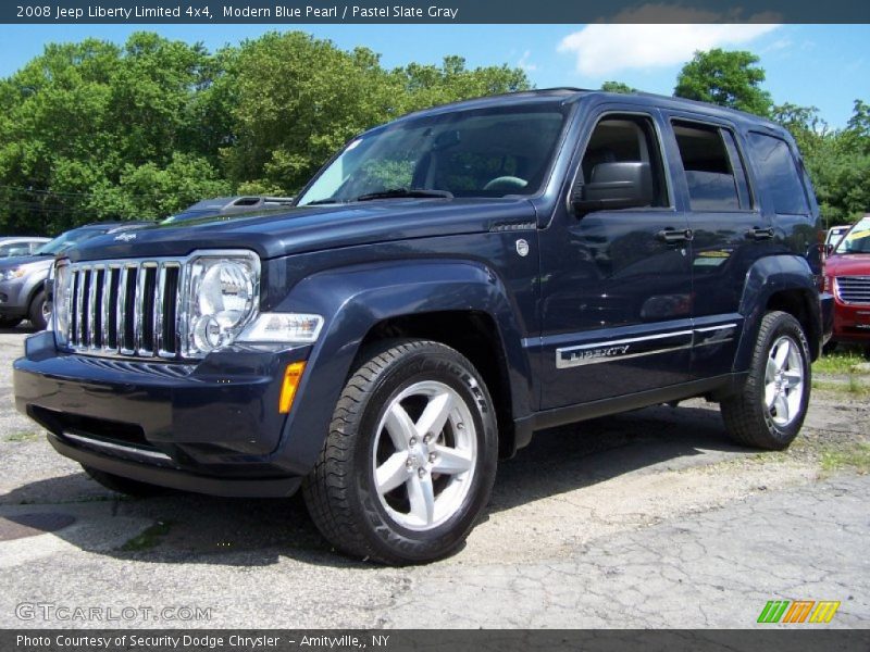 Modern Blue Pearl / Pastel Slate Gray 2008 Jeep Liberty Limited 4x4