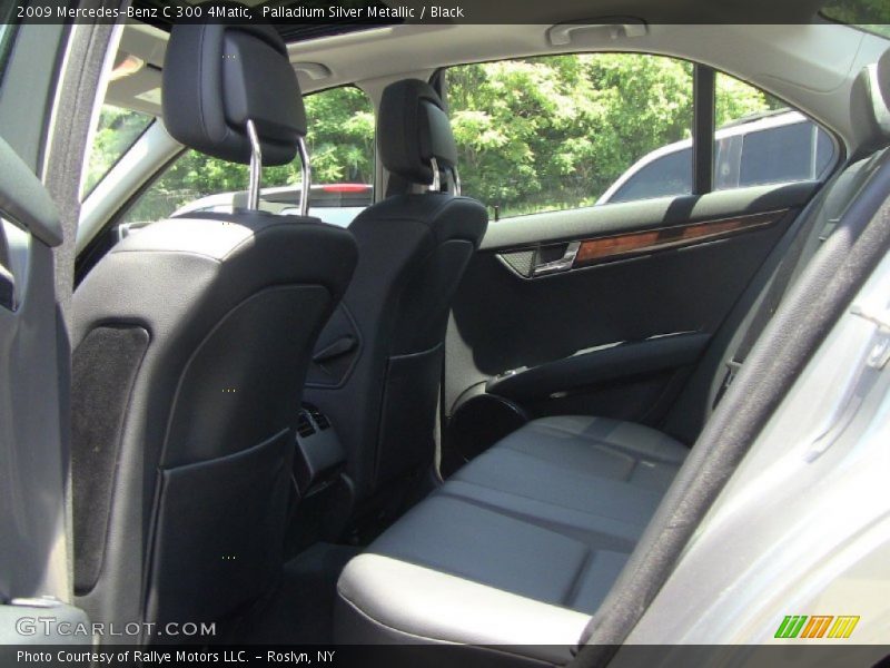 Palladium Silver Metallic / Black 2009 Mercedes-Benz C 300 4Matic