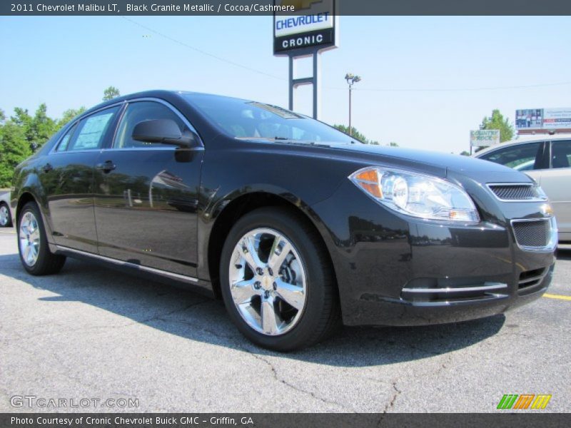 Black Granite Metallic / Cocoa/Cashmere 2011 Chevrolet Malibu LT