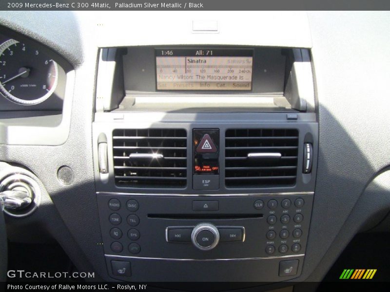 Palladium Silver Metallic / Black 2009 Mercedes-Benz C 300 4Matic