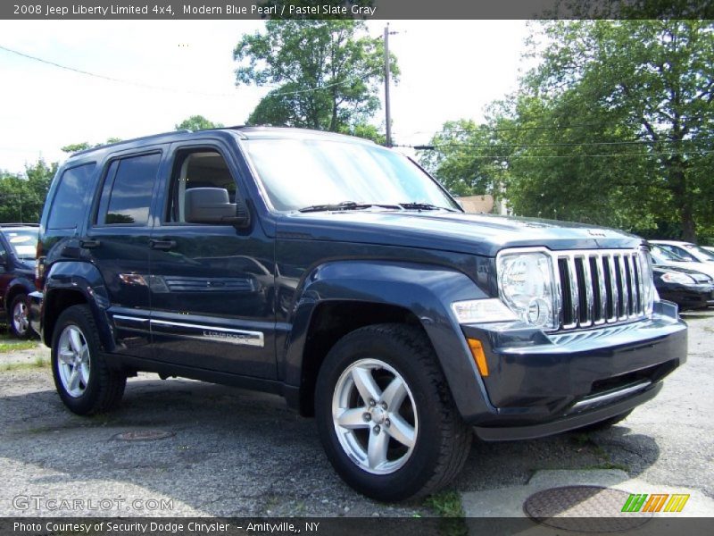 Modern Blue Pearl / Pastel Slate Gray 2008 Jeep Liberty Limited 4x4