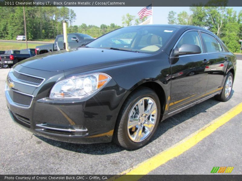 Black Granite Metallic / Cocoa/Cashmere 2011 Chevrolet Malibu LT