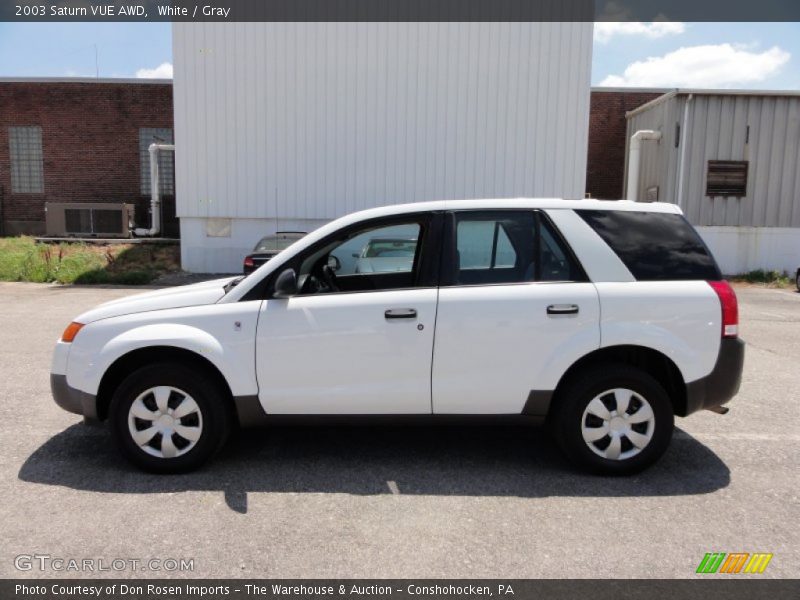 White / Gray 2003 Saturn VUE AWD