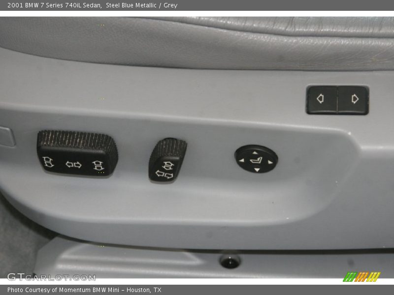 Steel Blue Metallic / Grey 2001 BMW 7 Series 740iL Sedan