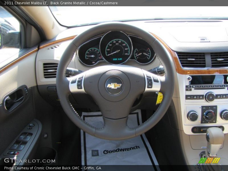 Black Granite Metallic / Cocoa/Cashmere 2011 Chevrolet Malibu LT
