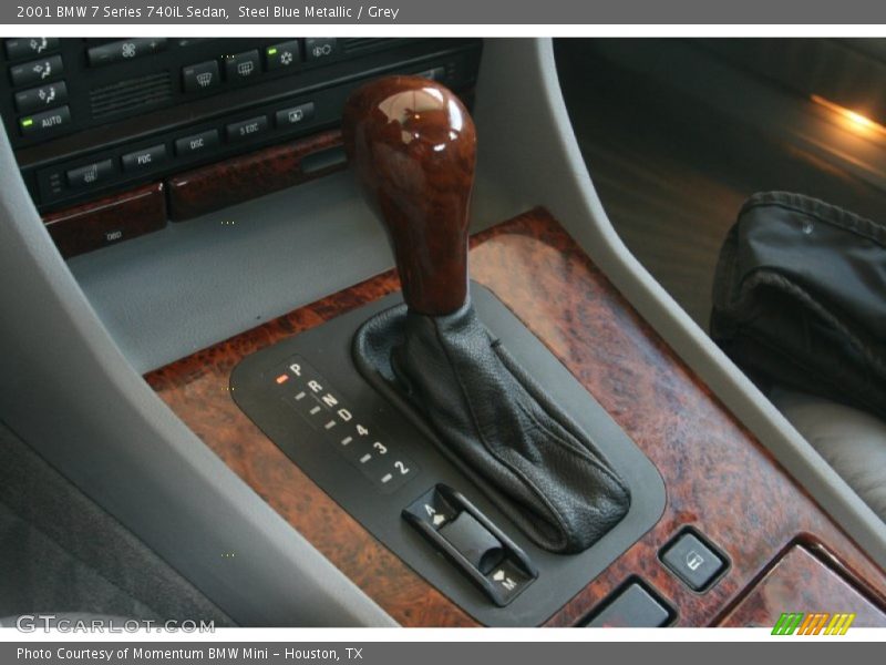 Steel Blue Metallic / Grey 2001 BMW 7 Series 740iL Sedan