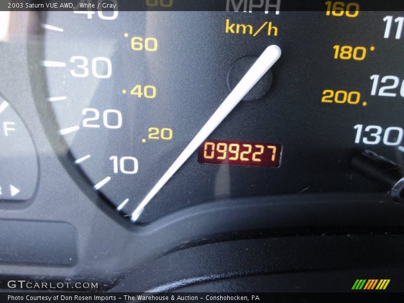 White / Gray 2003 Saturn VUE AWD