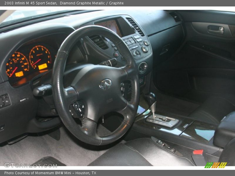 Diamond Graphite Metallic / Graphite 2003 Infiniti M 45 Sport Sedan