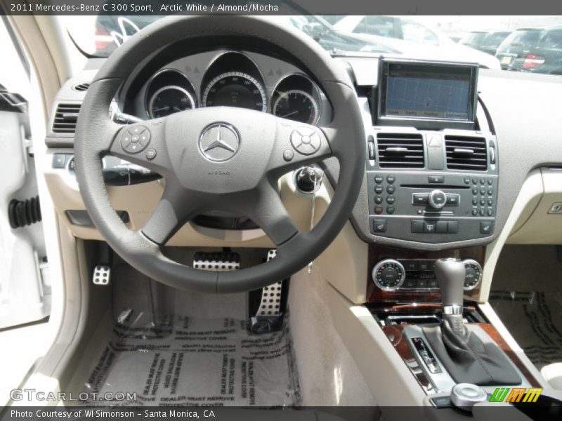 Arctic White / Almond/Mocha 2011 Mercedes-Benz C 300 Sport