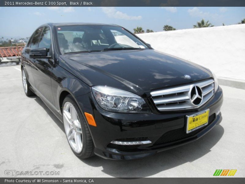 Black / Black 2011 Mercedes-Benz C 300 Sport