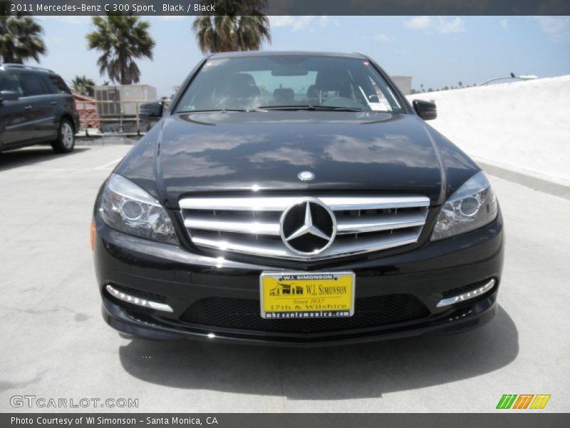 Black / Black 2011 Mercedes-Benz C 300 Sport